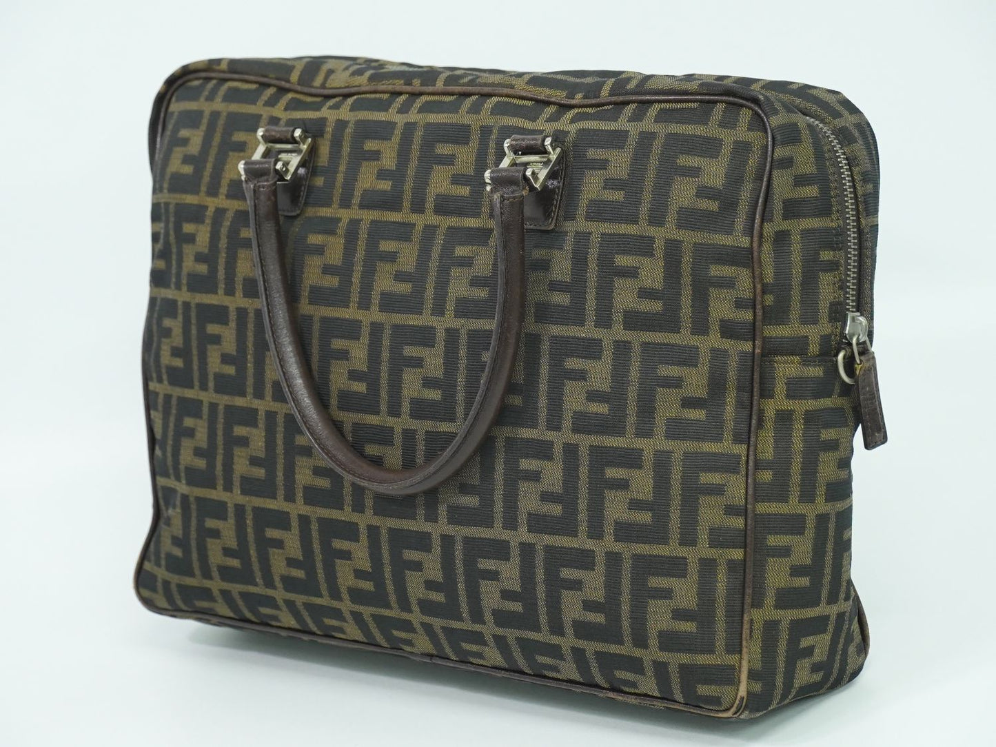FENDI ズッカ ハンドバッグ ブラウン