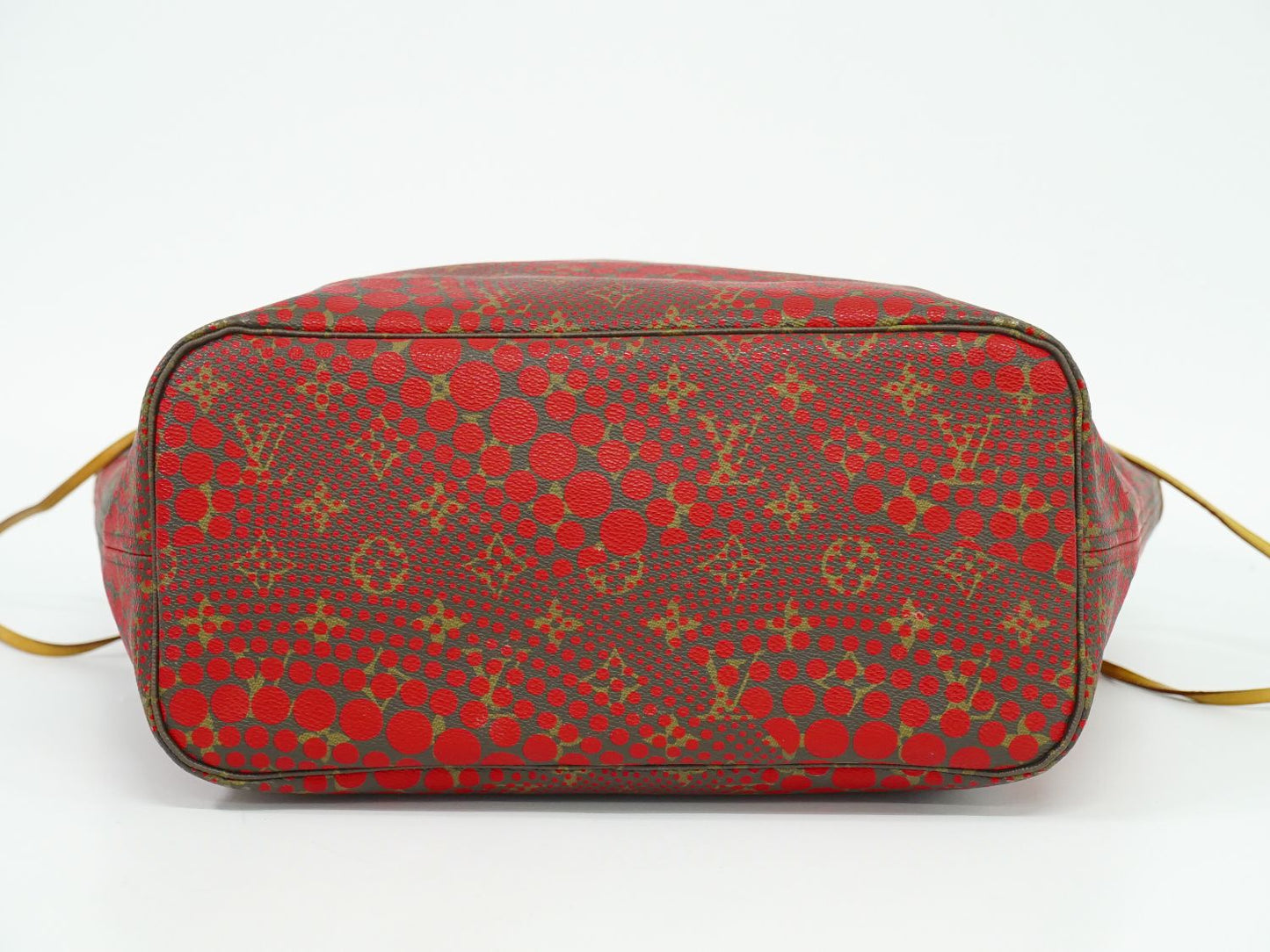 LOUIS VUITTON ネヴァーフル MM モノグラム ウェーブ 草間彌生 トートバッグ ブラウン レッド M40686