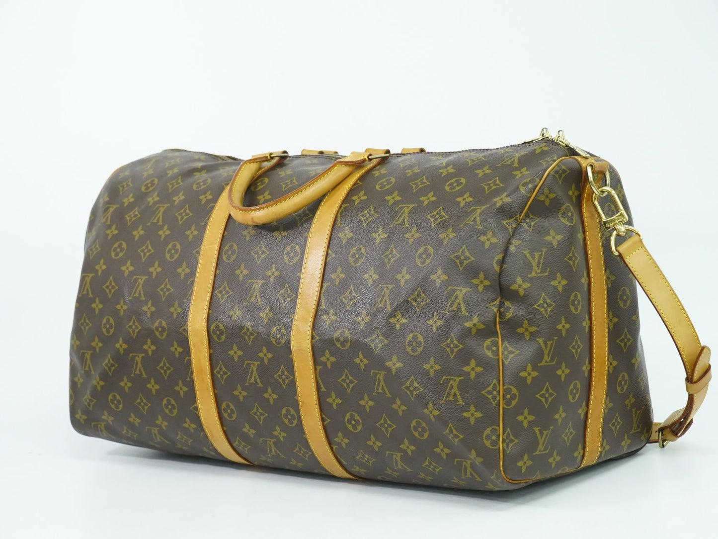 LOUIS VUITTON キーポルバンドリエール 55 モノグラム 2WAY ボストンバッグ M41414