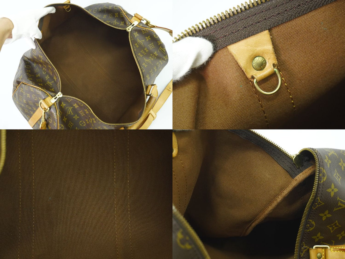 LOUIS VUITTON キーポルバンドリエール 55 モノグラム 2WAY ボストンバッグ M41414
