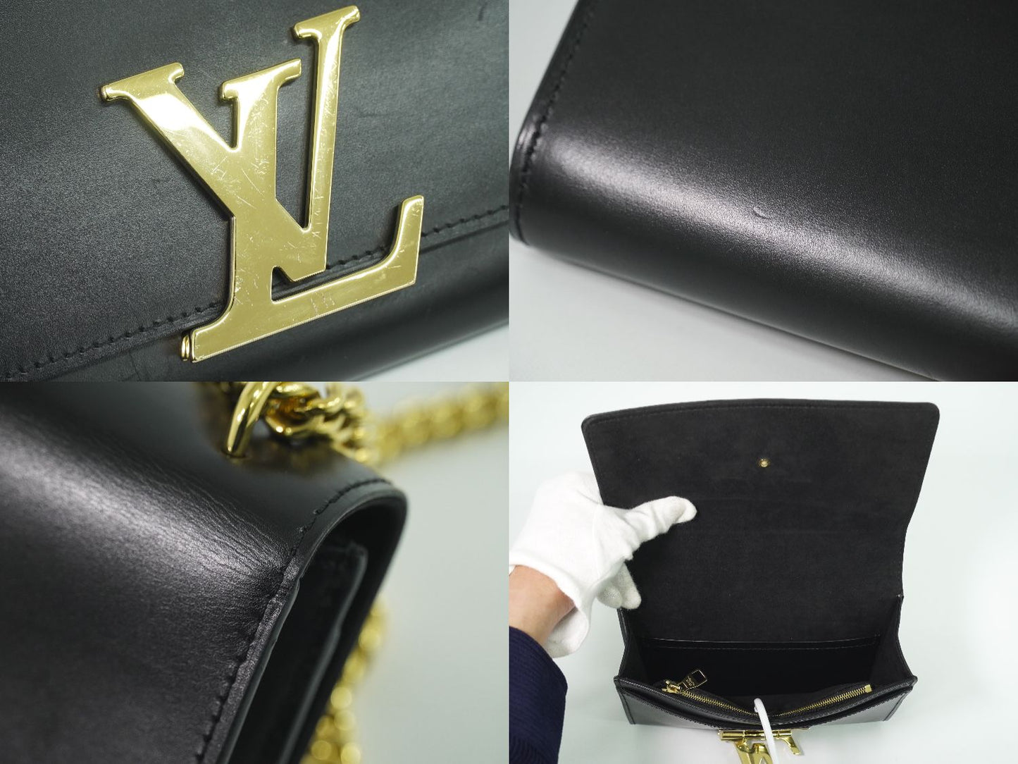 LOUIS VUITTON ポシェットルイーズ MM ショルダーバッグ ブラック M51033