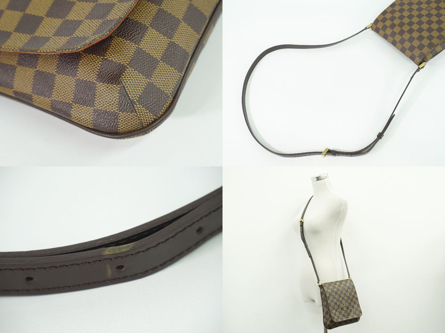 LOUIS VUITTON ミュゼット サルサ ロング ダミエ エベヌ ショルダーバッグ N51300
