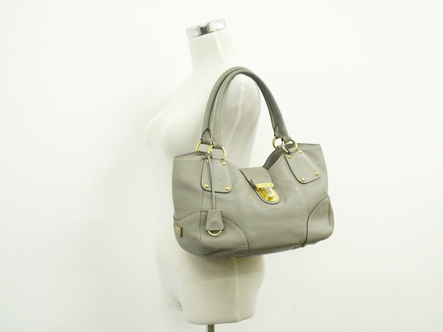 PRADA トートバッグ グレー