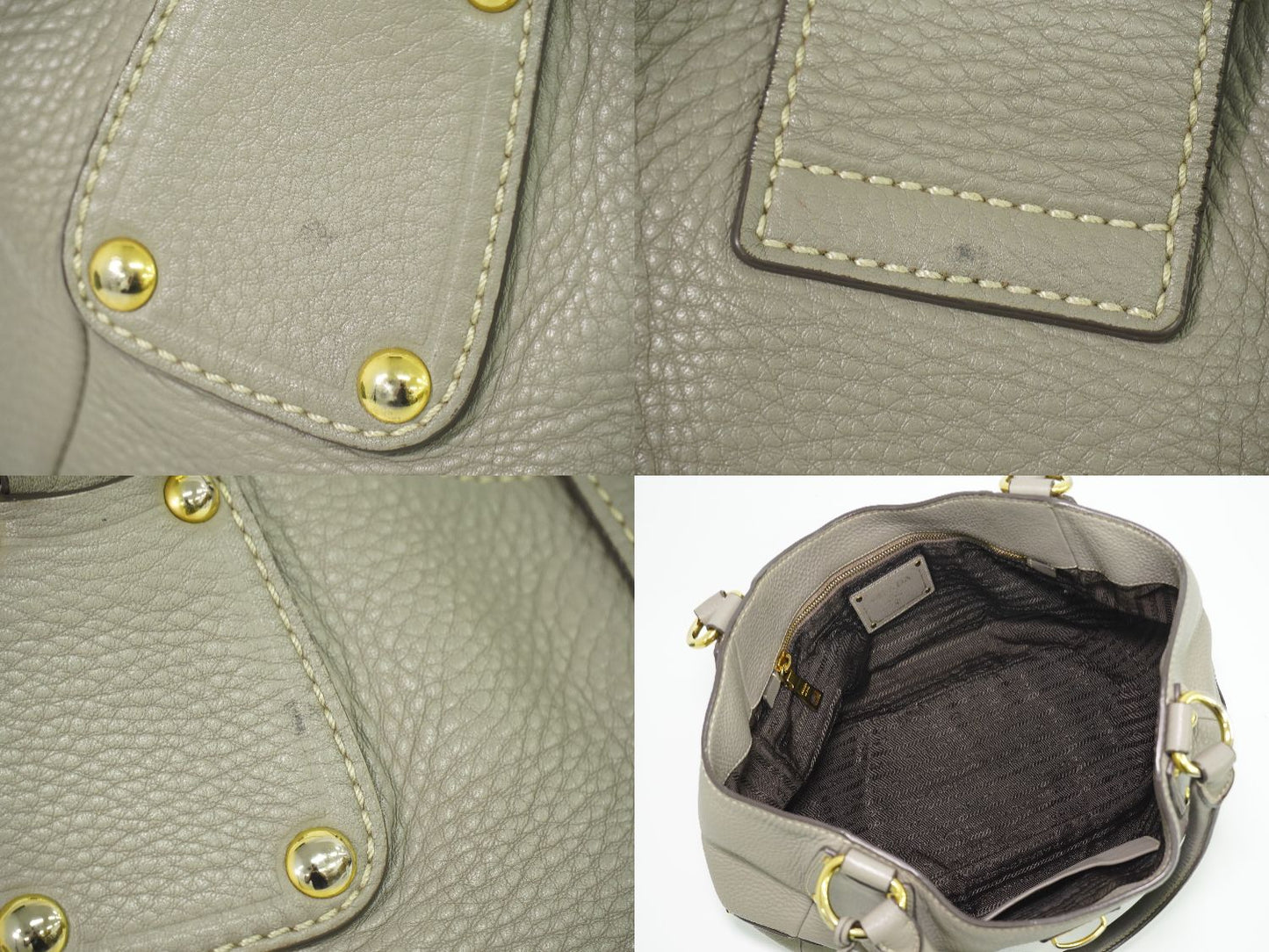PRADA トートバッグ グレー