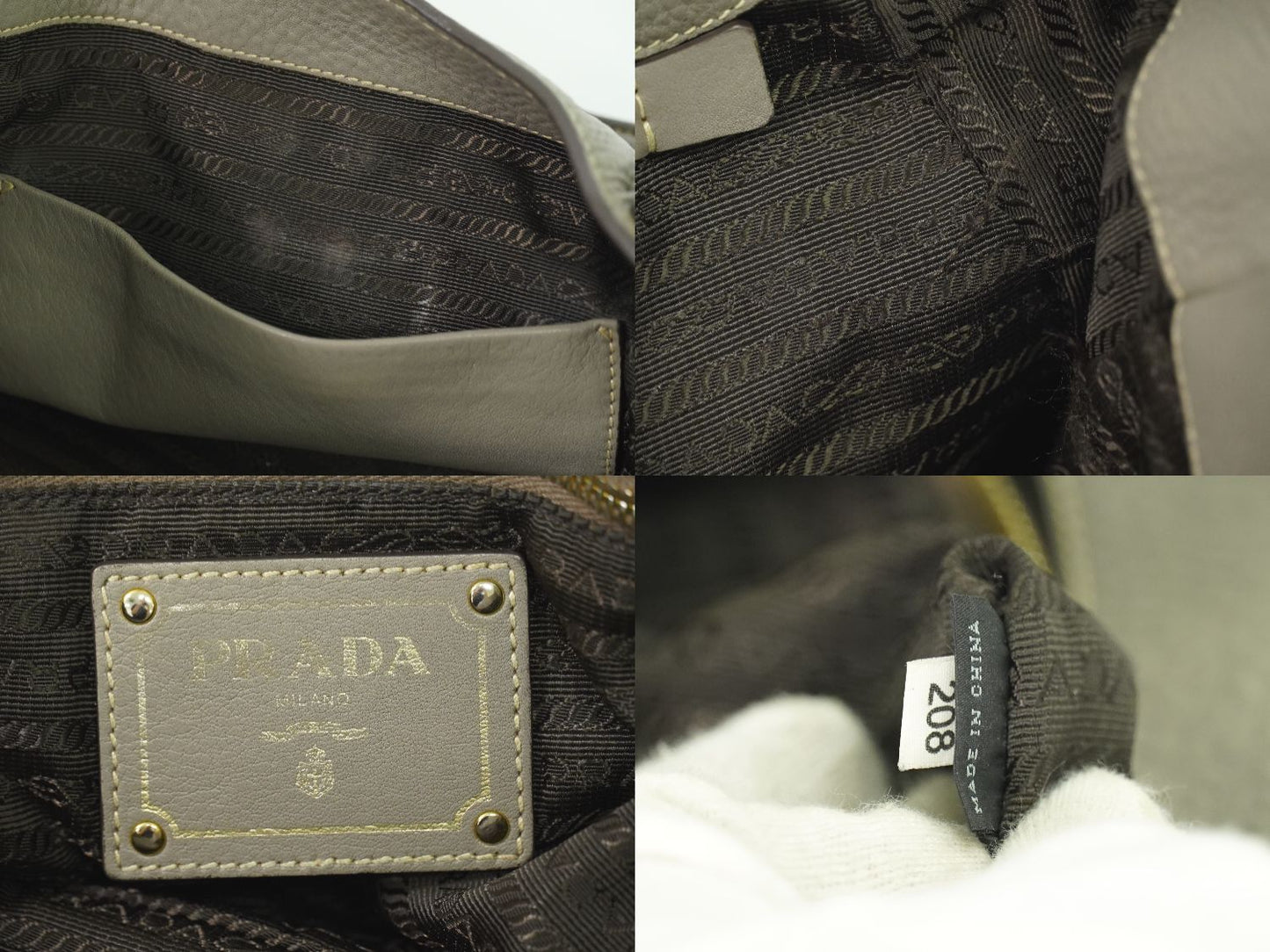 PRADA トートバッグ グレー