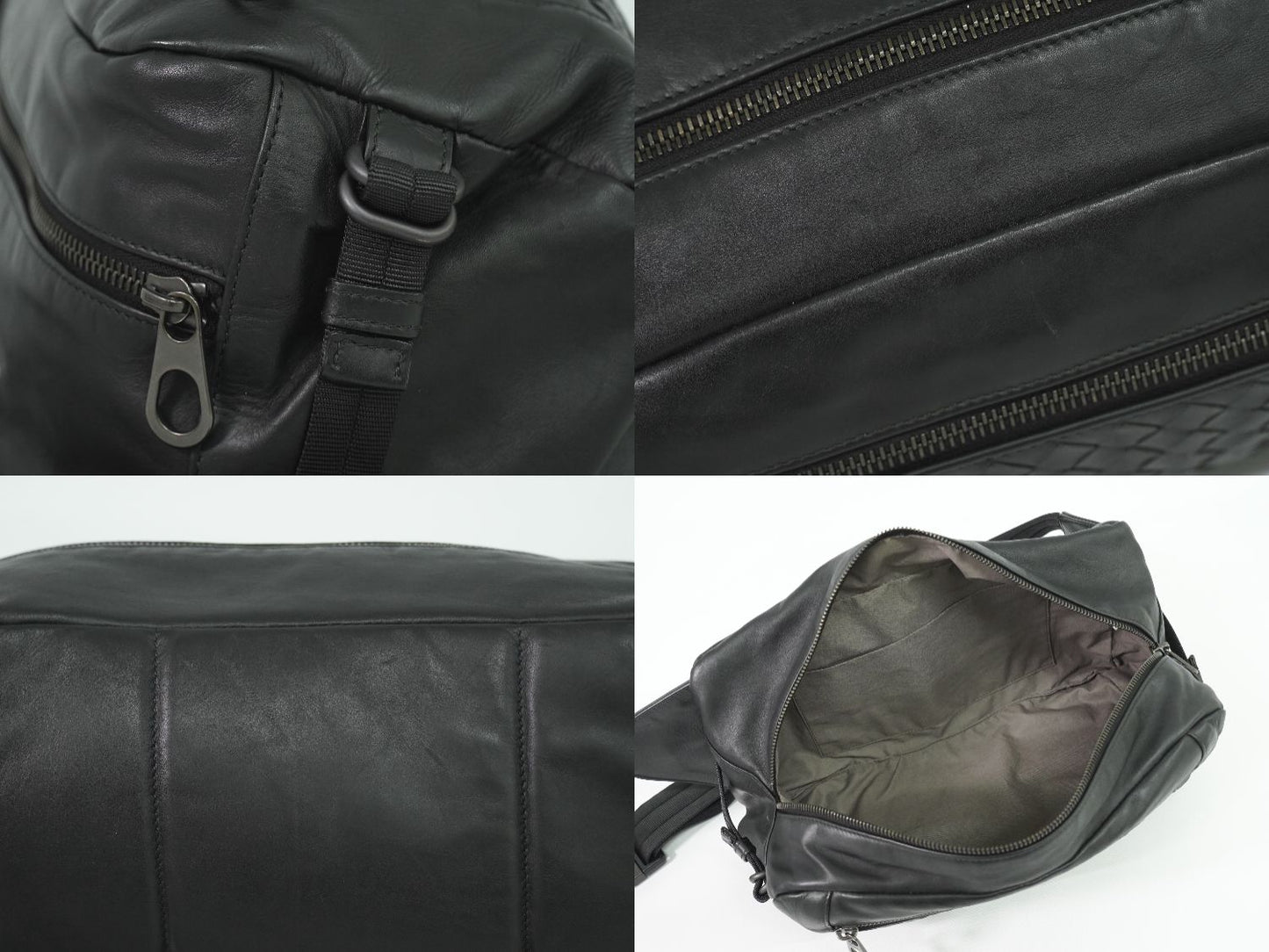 BOTTEGA VENETA イントレチャート ボディバッグ ブラック