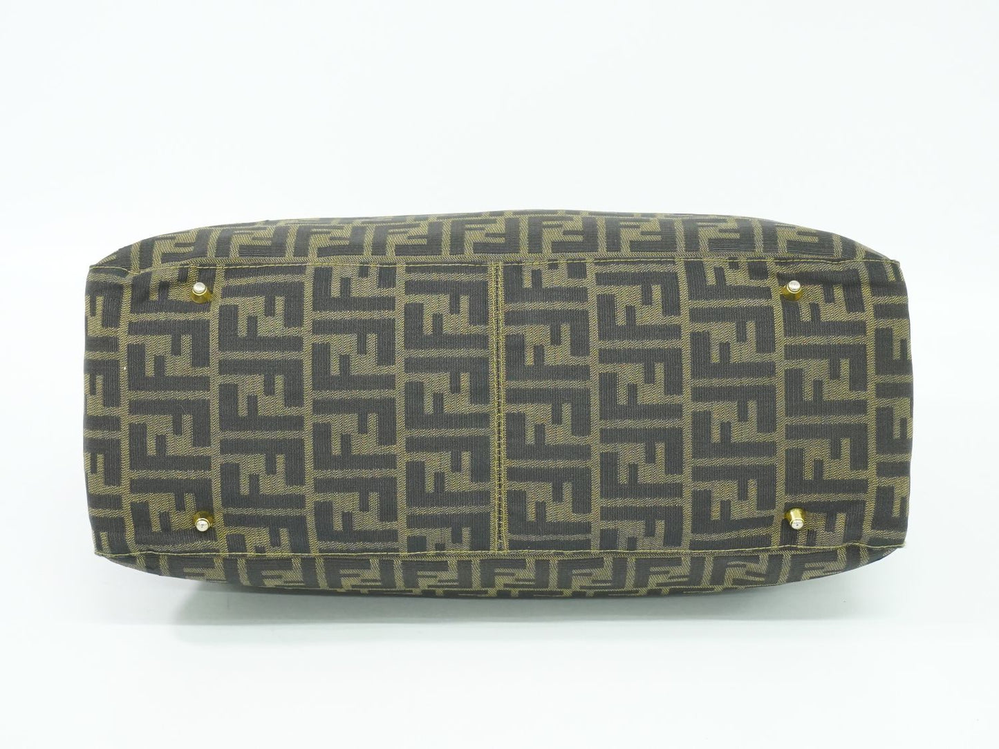 FENDI ズッカ ハンドバッグ ブラウン