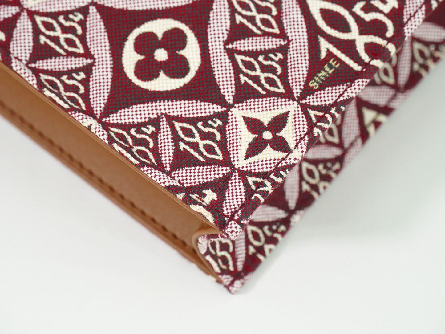 LOUIS VUITTON プティット サックプラ SINCE1854 モノグラム ジャガード ショルダーバッグ ボルドー M69846