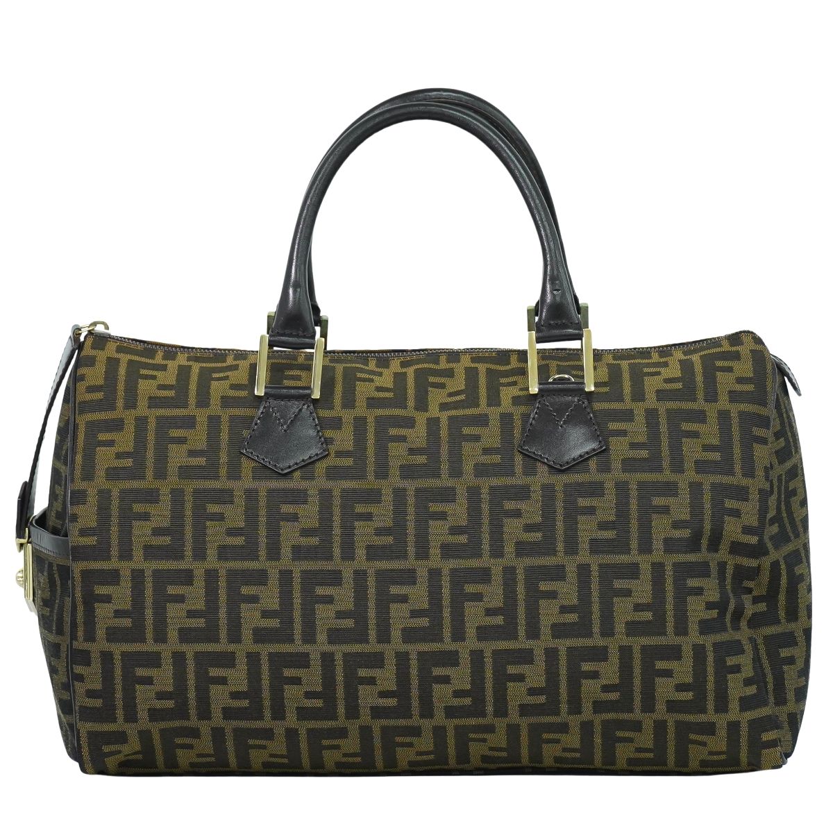 FENDI ズッカ ミニ ボストンバッグ ブラウン 8BL105