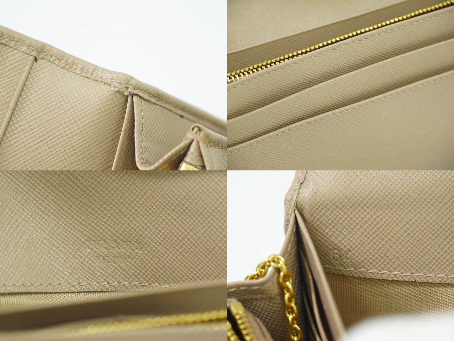 PRADA 長財布 ピンクベージュ