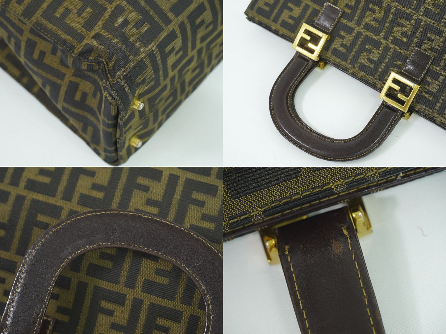 FENDI ズッカ トートバッグ ブラウン