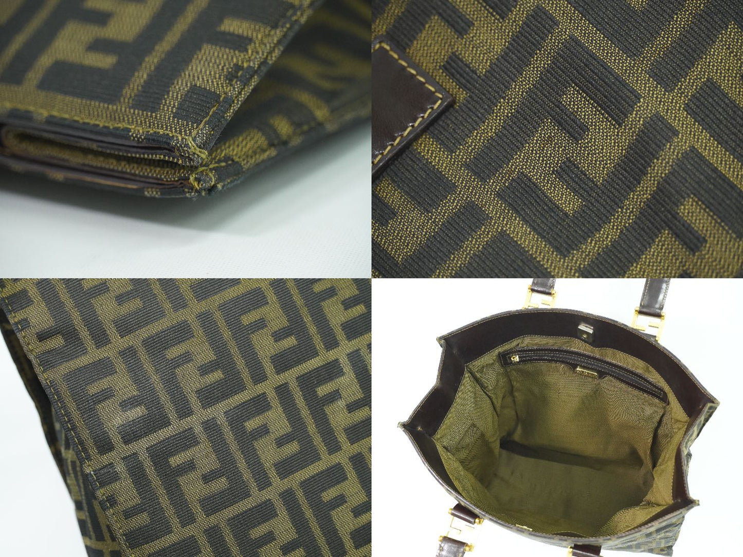 FENDI ズッカ トートバッグ ブラウン