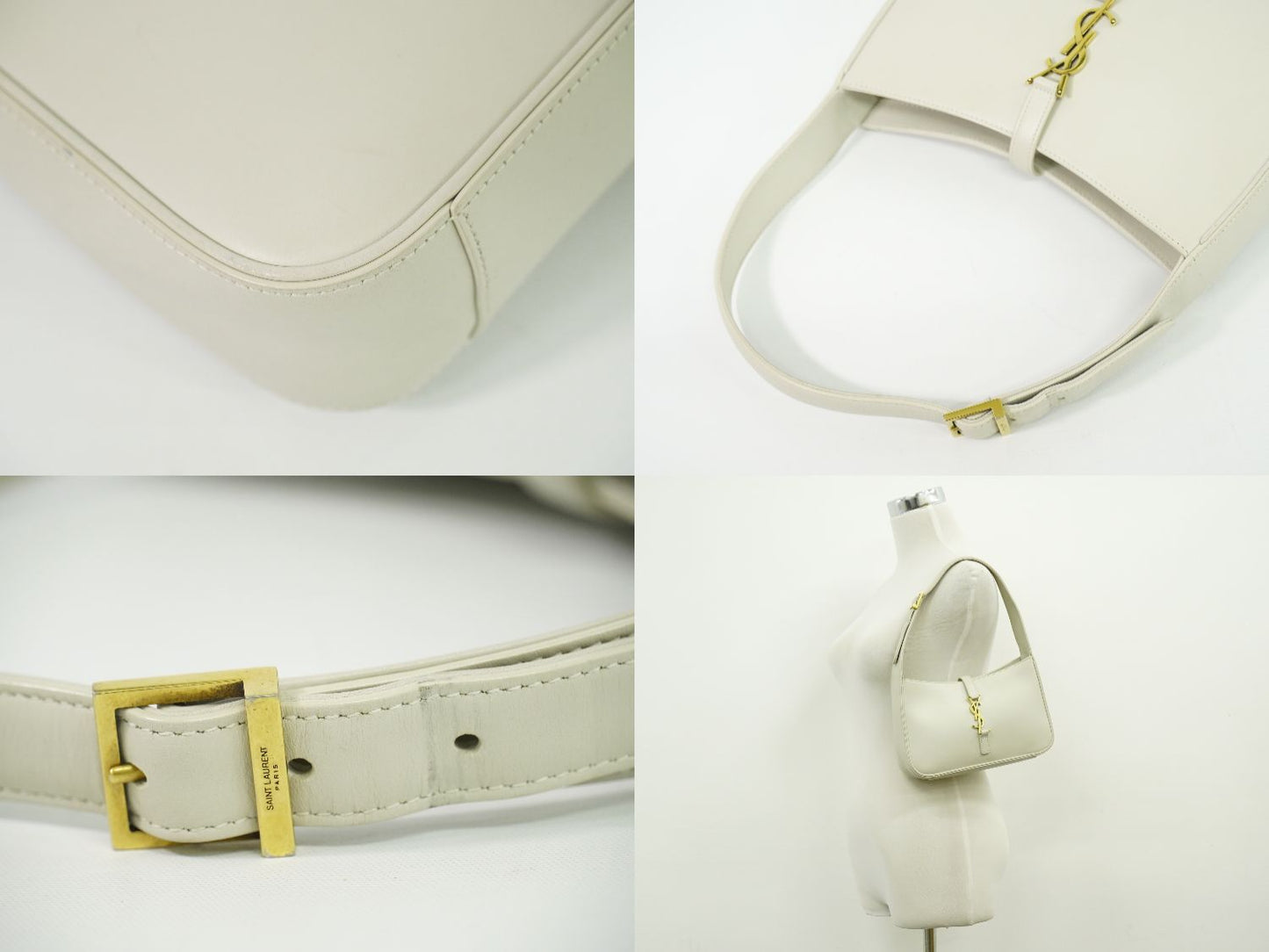 SAINT LAURENT ル サンカセット ショルダーバッグ アイボリー 657228