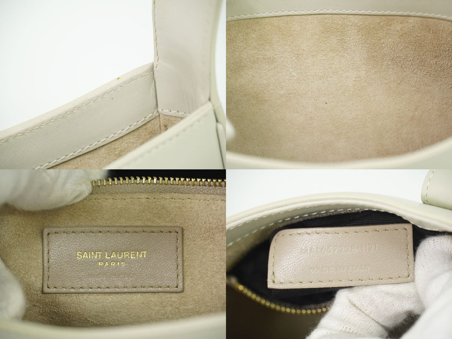 SAINT LAURENT ル サンカセット ショルダーバッグ アイボリー 657228