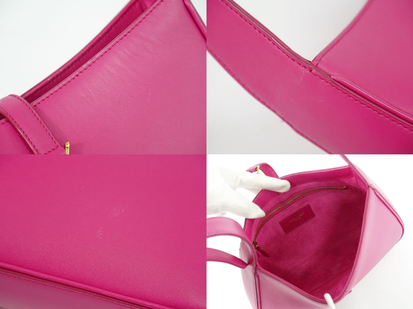 SAINT LAURENT ル サンカセット ショルダーバッグ ピンク 657228