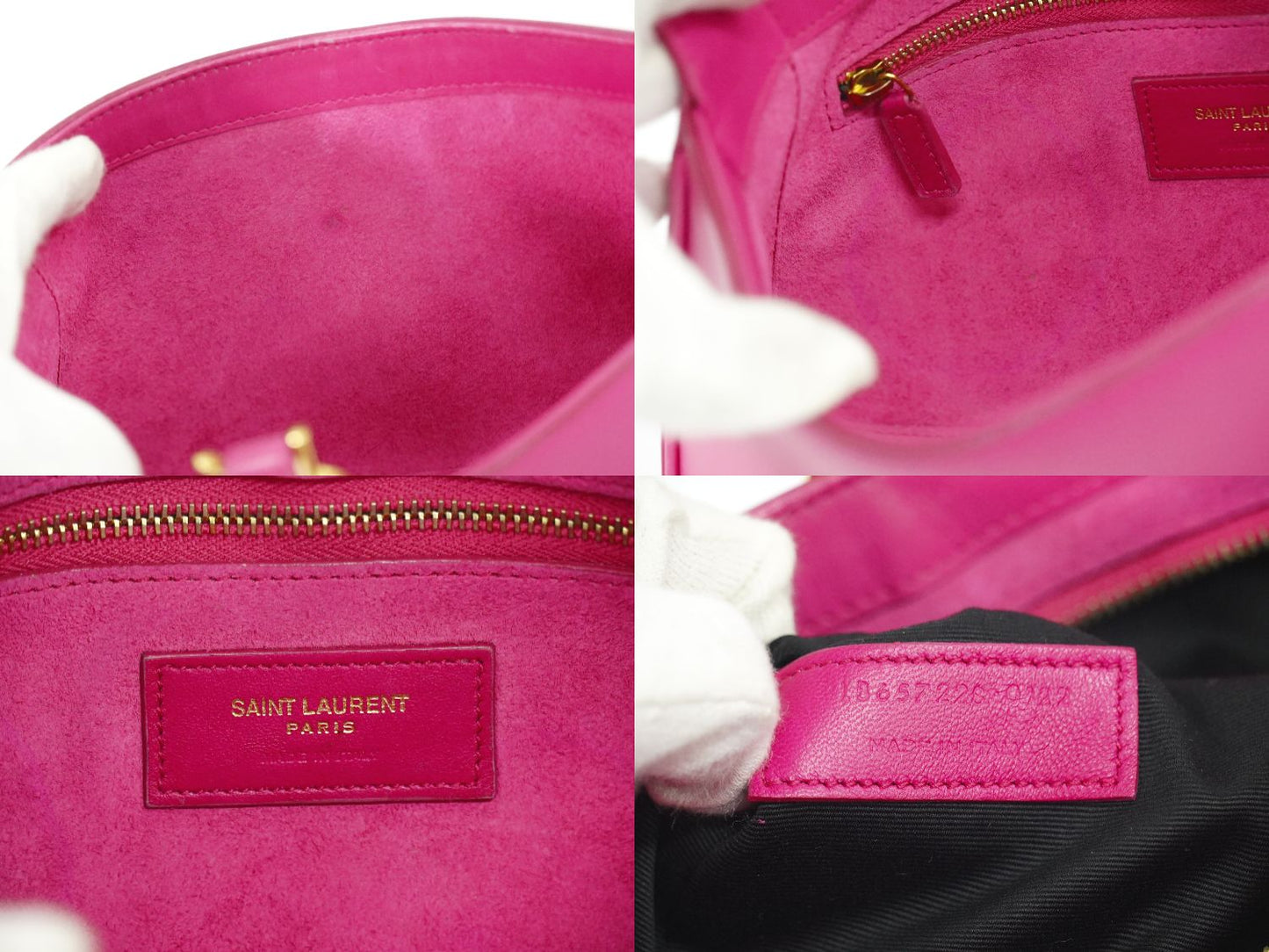 SAINT LAURENT ル サンカセット ショルダーバッグ ピンク 657228