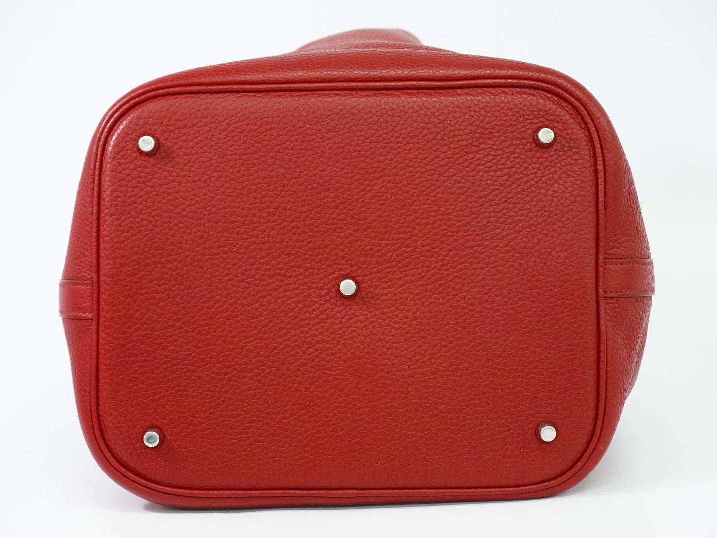 HERMES ピコタンロック GM ハンドバッグ □R刻 レッド