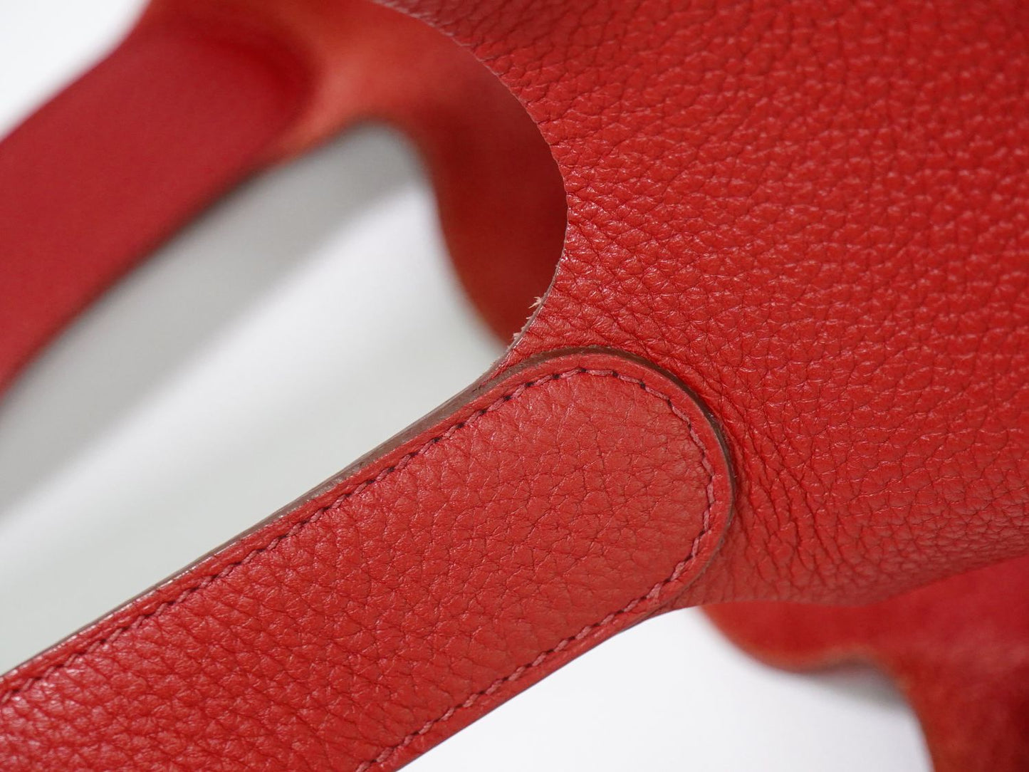 HERMES ピコタンロック GM ハンドバッグ □R刻 レッド
