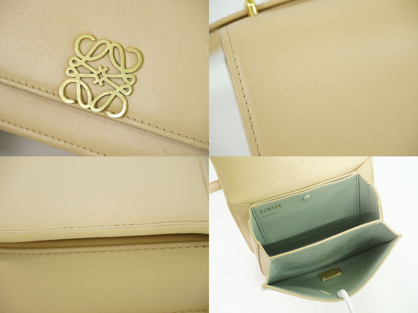 LOEWE ゴヤ スモール ショルダーバッグ ベージュ