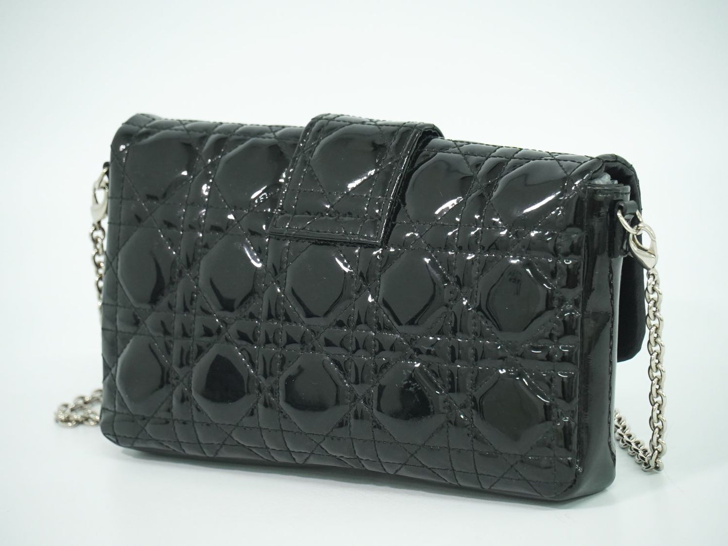 Christian Dior カナージュ 2WAY ショルダーバッグ ブラック