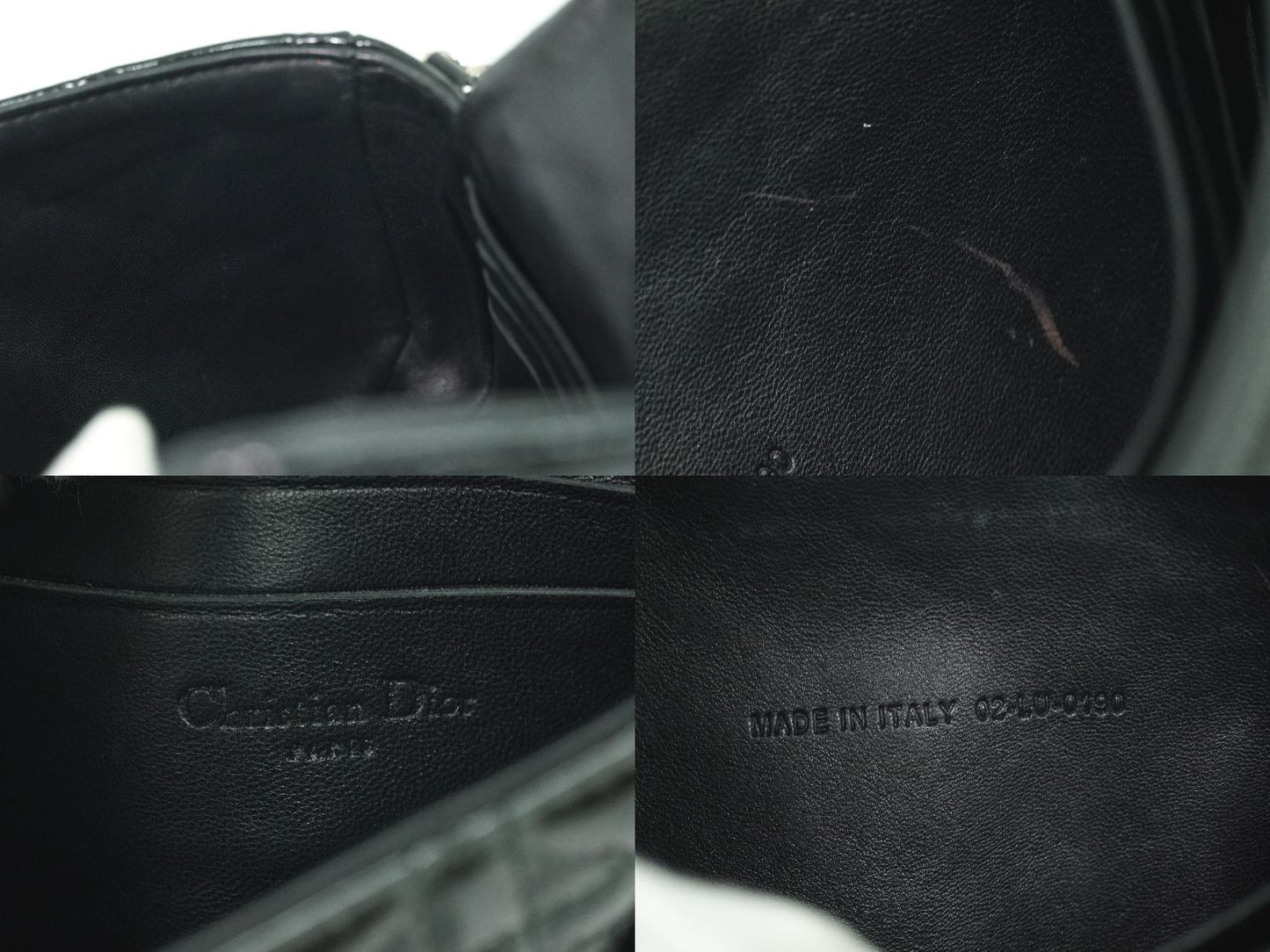 Christian Dior カナージュ 2WAY ショルダーバッグ ブラック