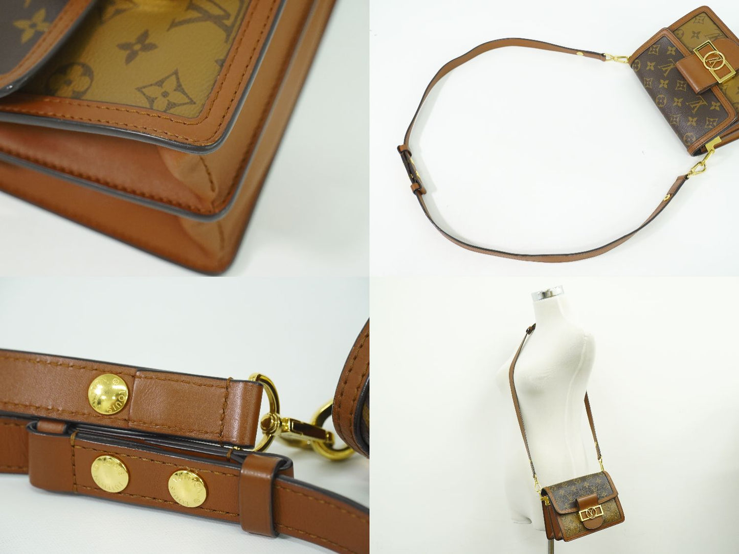 LOUIS VUITTON ドーフィーヌ MINI モノグラム リバース ショルダーバッグ M44580