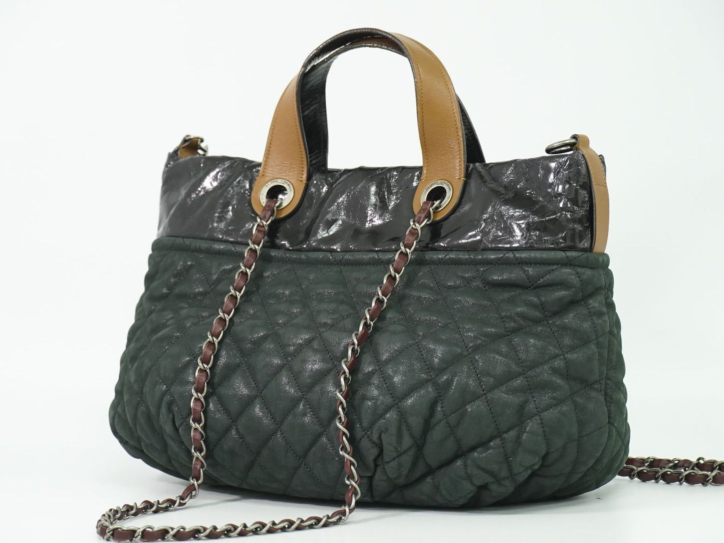 CHANEL インザミックス ココマーク 2WAY ショルダーバッグ ブラック ブラウン
