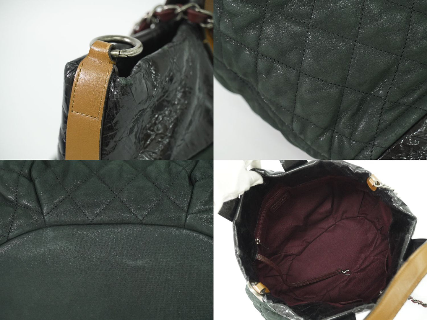 CHANEL インザミックス ココマーク 2WAY ショルダーバッグ ブラック ブラウン