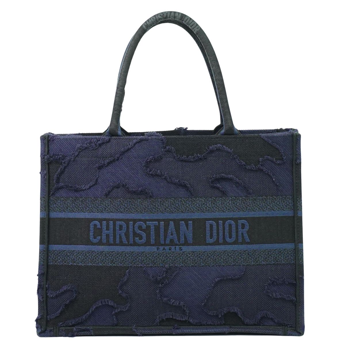 Christian Dio ブックトート ミディアム トートバッグ ネイビー