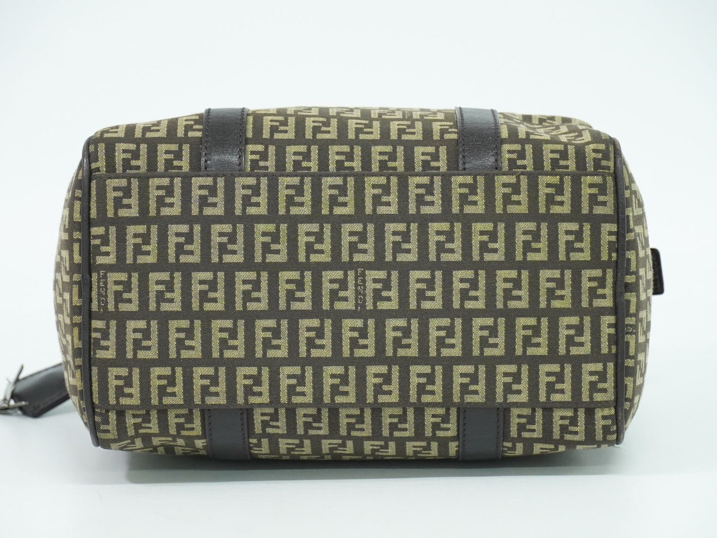 FENDI ズッキーノ ミニ ボストンバッグ ベージュ ブラウン 8BL068