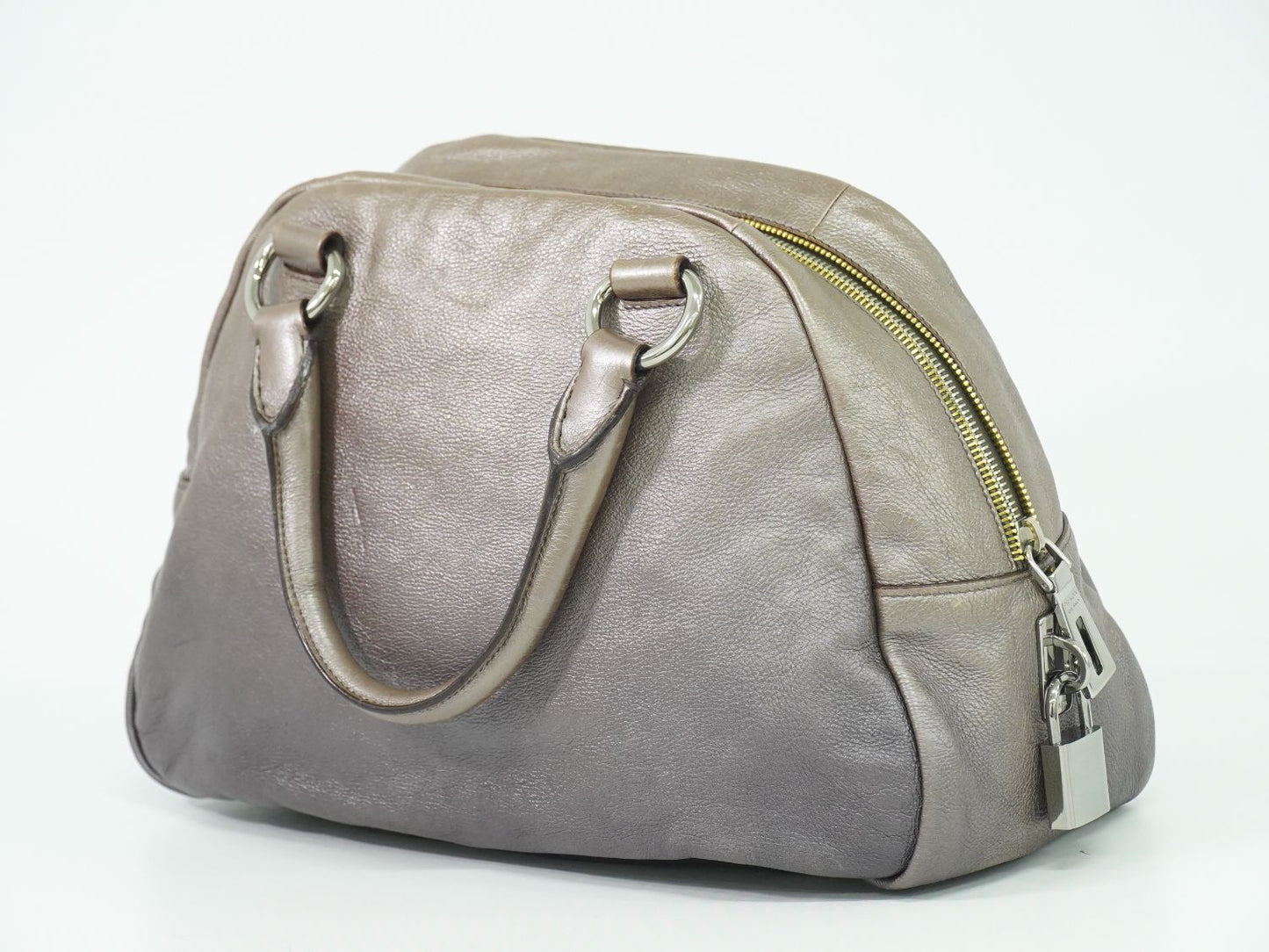 PRADA ハンドバッグ メタリックベージュ