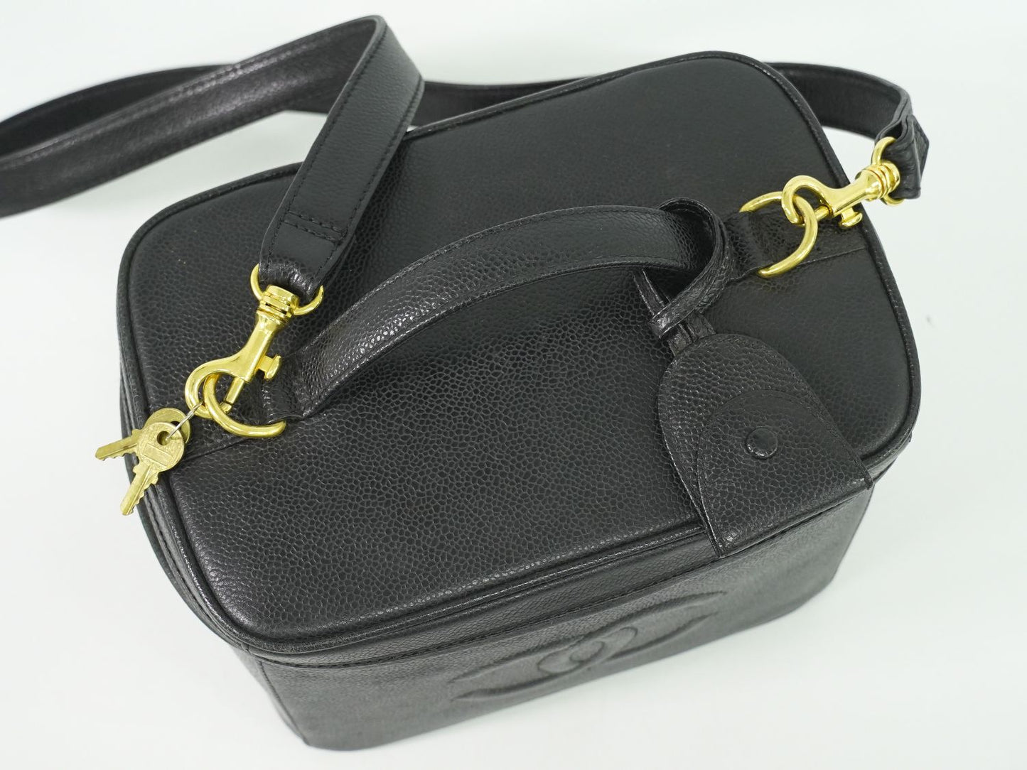 CHANEL ココマーク 2WAY バニティバッグ ブラック