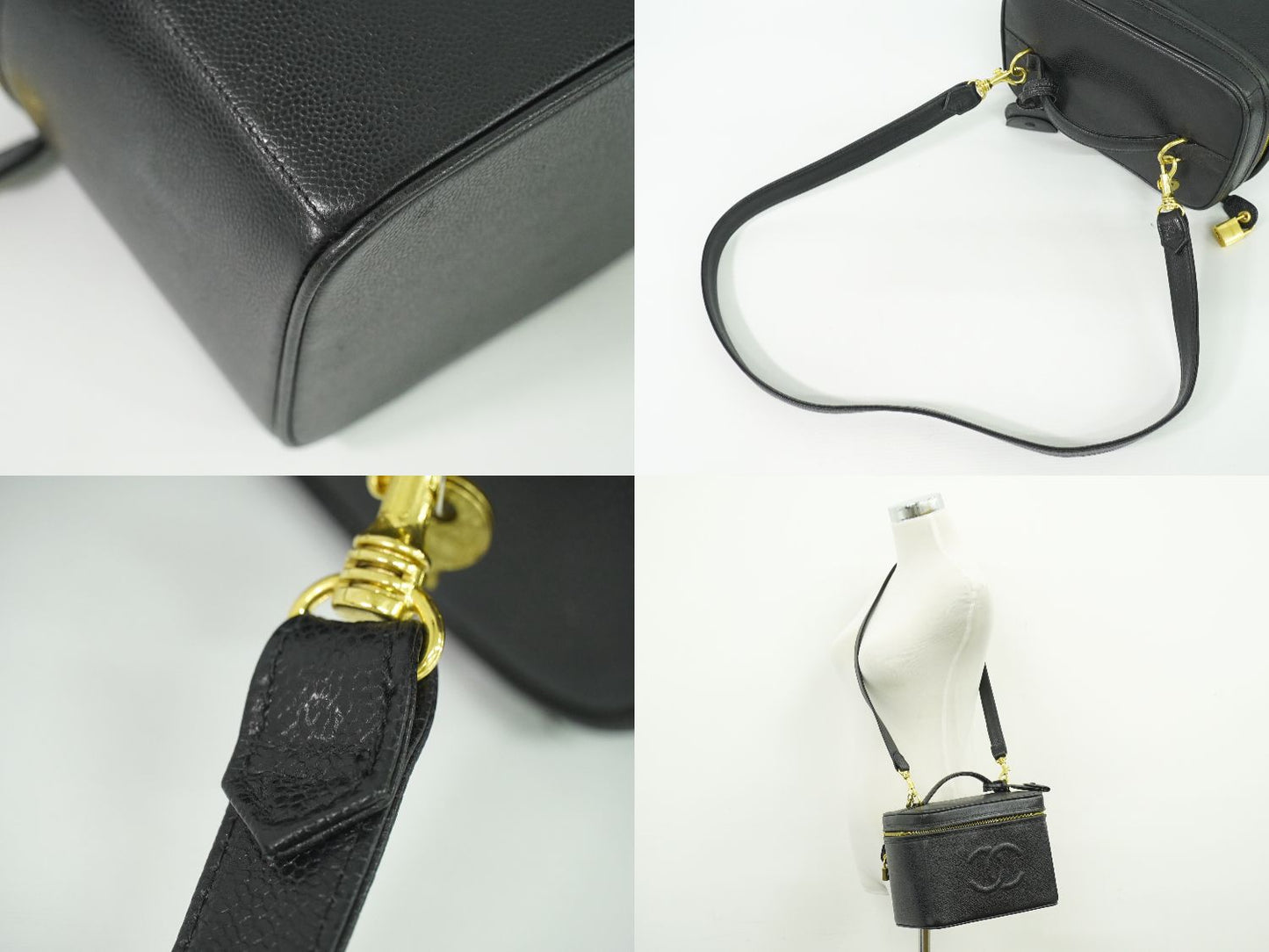 CHANEL ココマーク 2WAY バニティバッグ ブラック