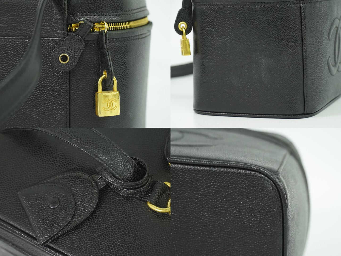 CHANEL ココマーク 2WAY バニティバッグ ブラック