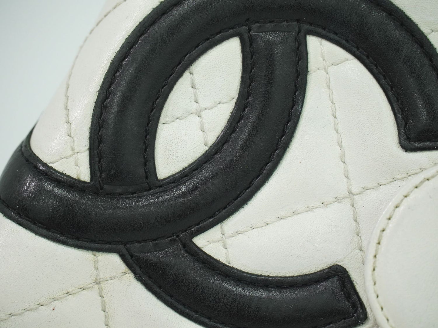 CHANEL カンボンライン 手帳カバー ホワイト ブラック