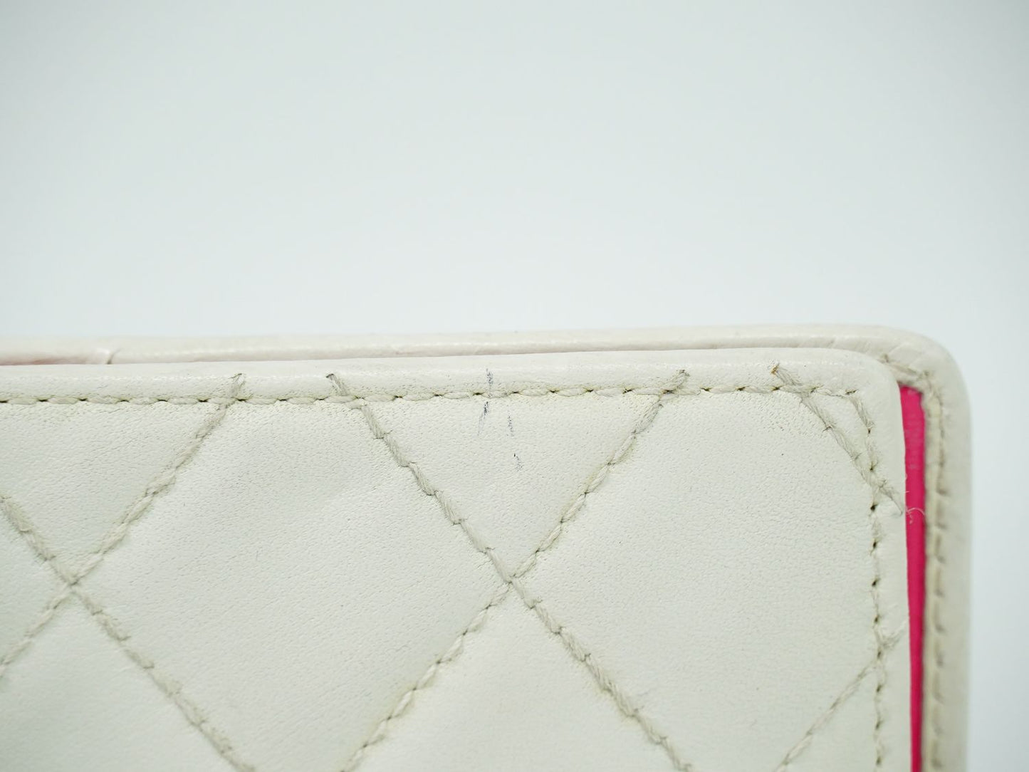 CHANEL カンボンライン 手帳カバー ホワイト ブラック