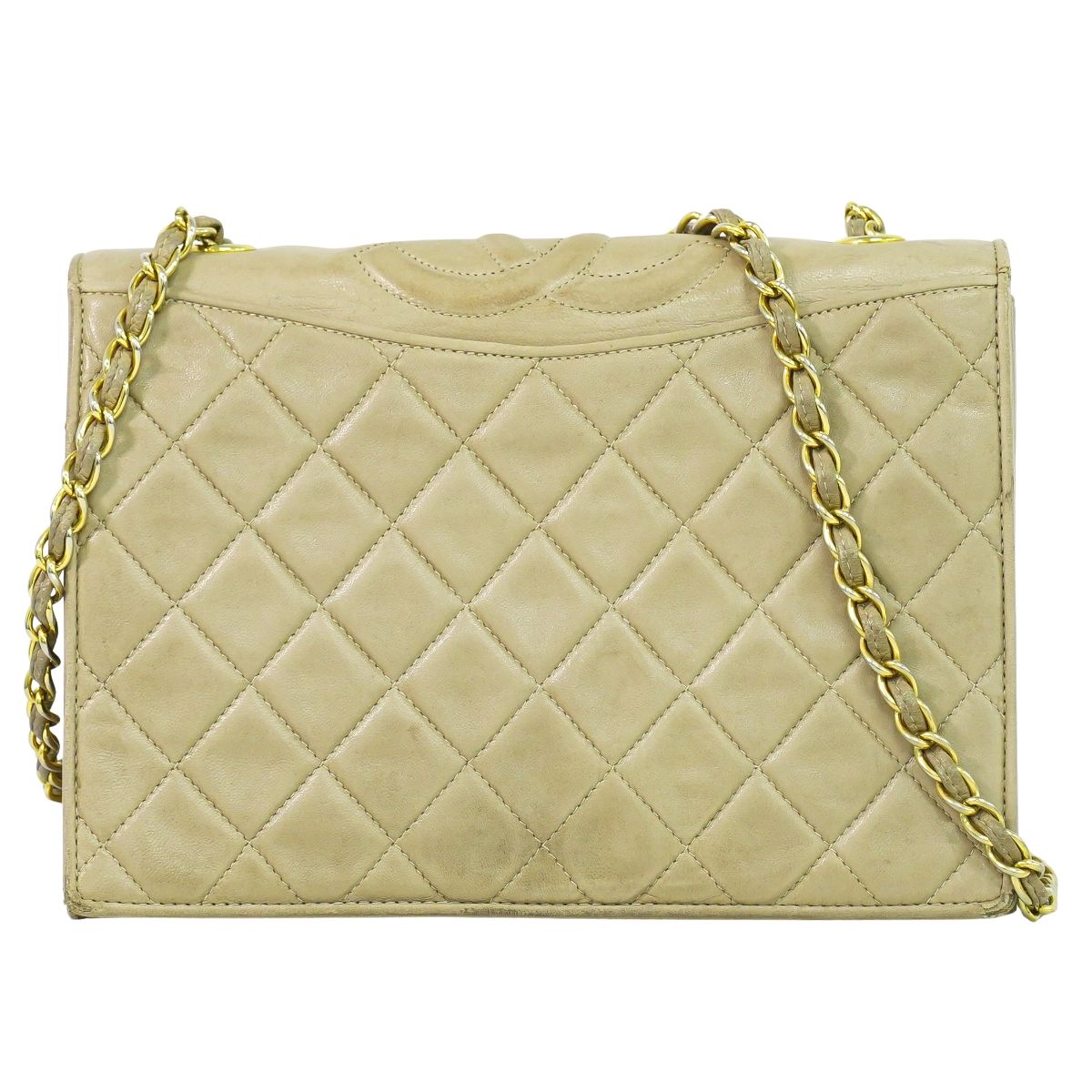CHANEL マトラッセ ココマーク ショルダーバッグ ベージュ