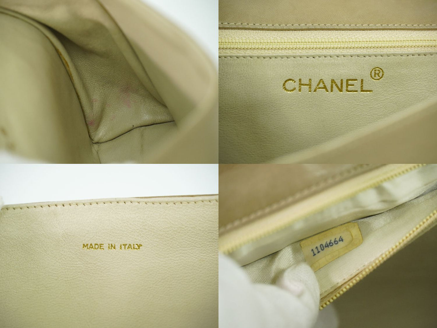 CHANEL マトラッセ ココマーク ショルダーバッグ ベージュ