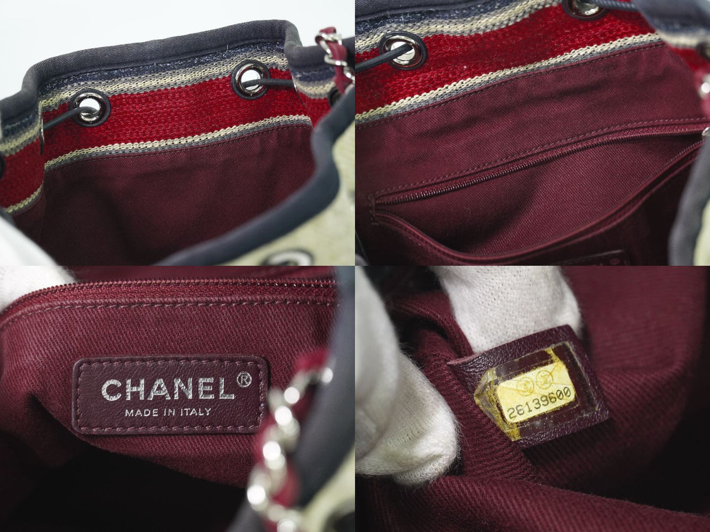 CHANEL ドーヴィル ココマーク 巾着 ショルダーバッグ ベージュ
