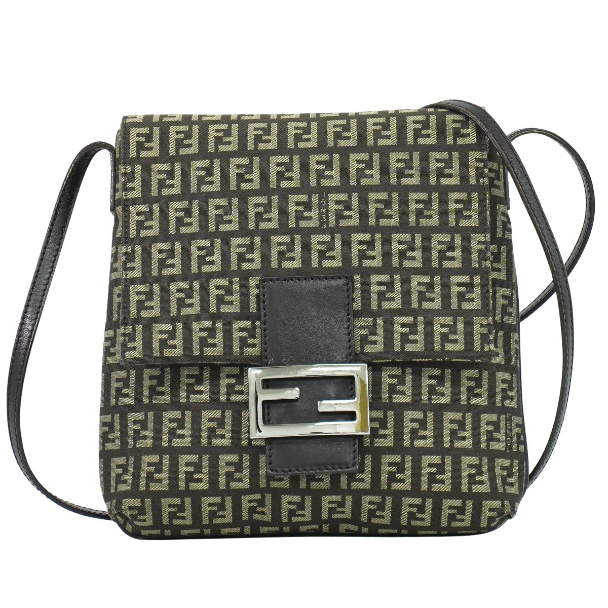 FENDI ズッキーノ ショルダーバッグ ブラウン 8BT075