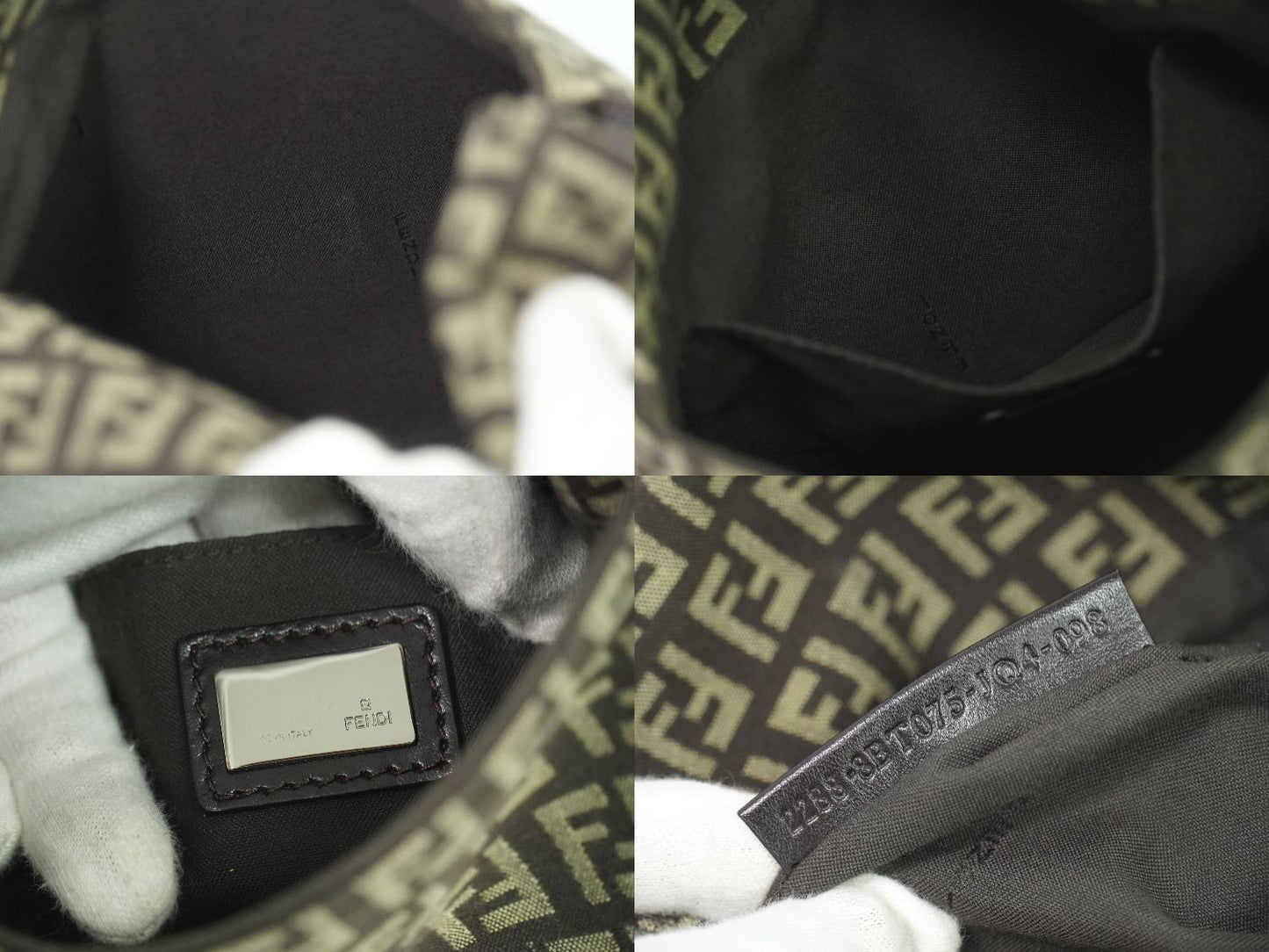 FENDI ズッキーノ ショルダーバッグ ブラウン 8BT075