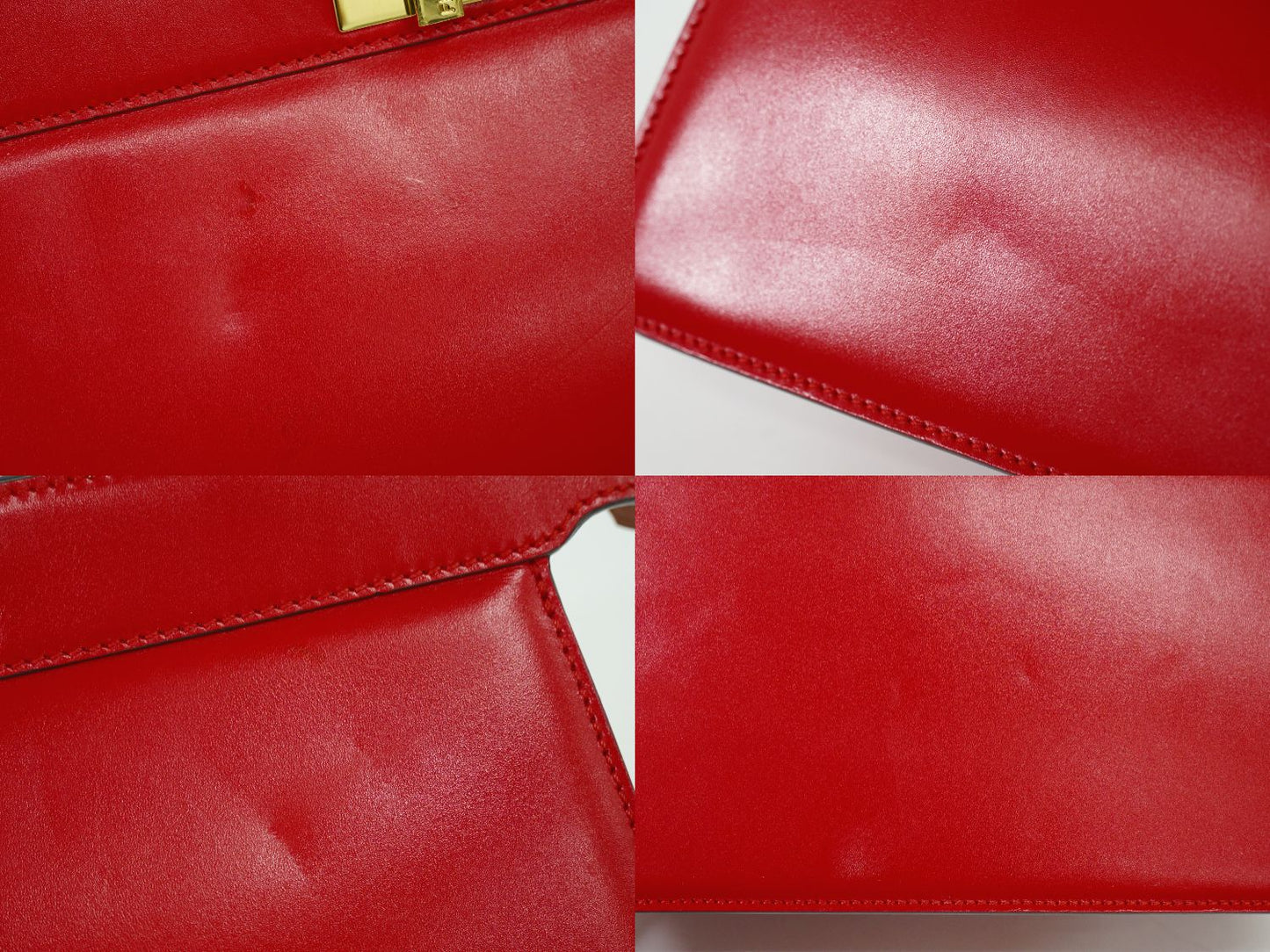 FENDI ピーカブー アイシーユー イーストウエスト 2WAY ショルダーバッグ レッド 8BN323