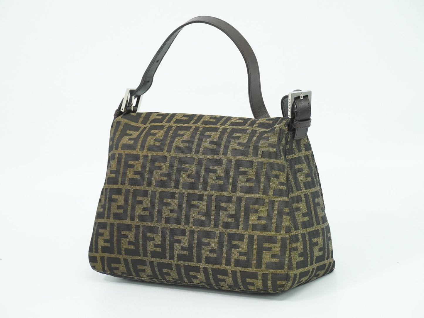 FENDI ズッカ マンマバケット ショルダーバッグ ブラウン