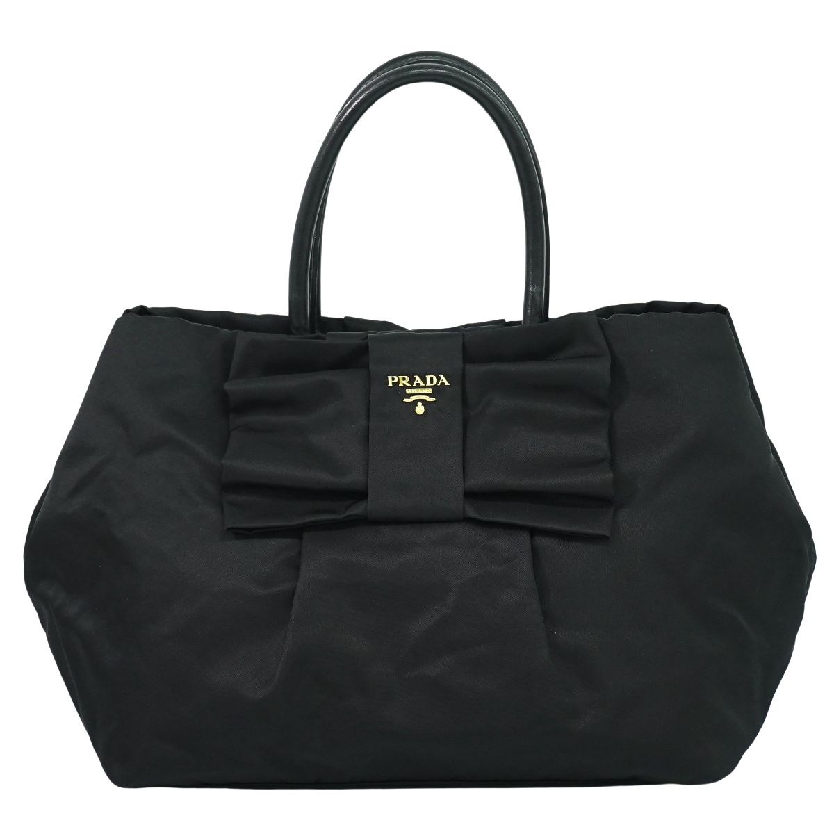 PRADA リボン トートバッグ ブラック