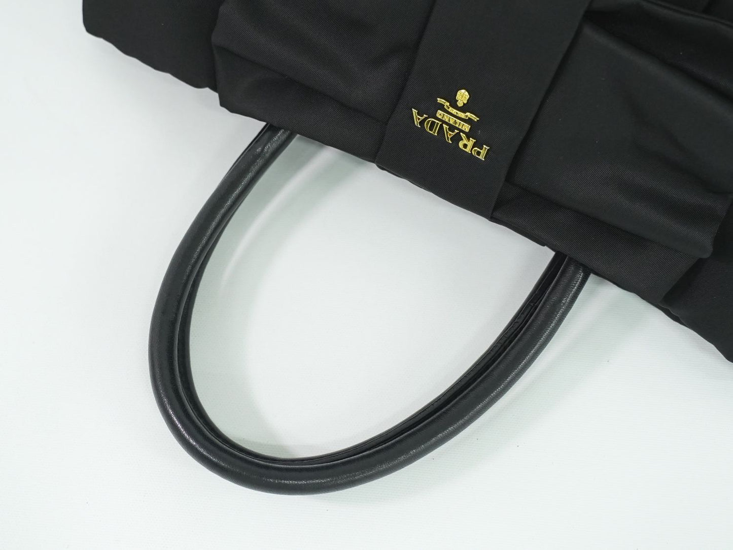 PRADA リボン トートバッグ ブラック