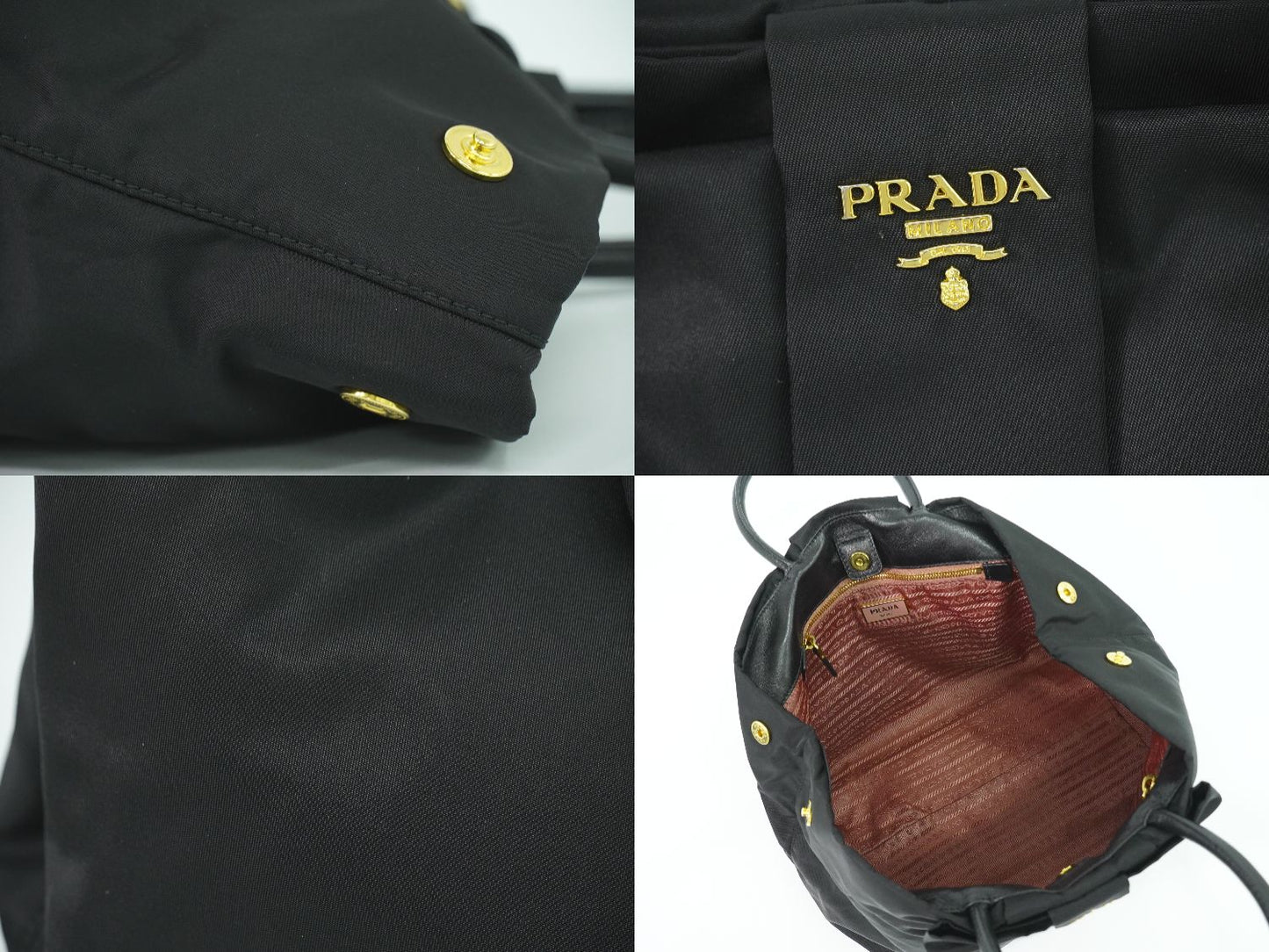 PRADA リボン トートバッグ ブラック