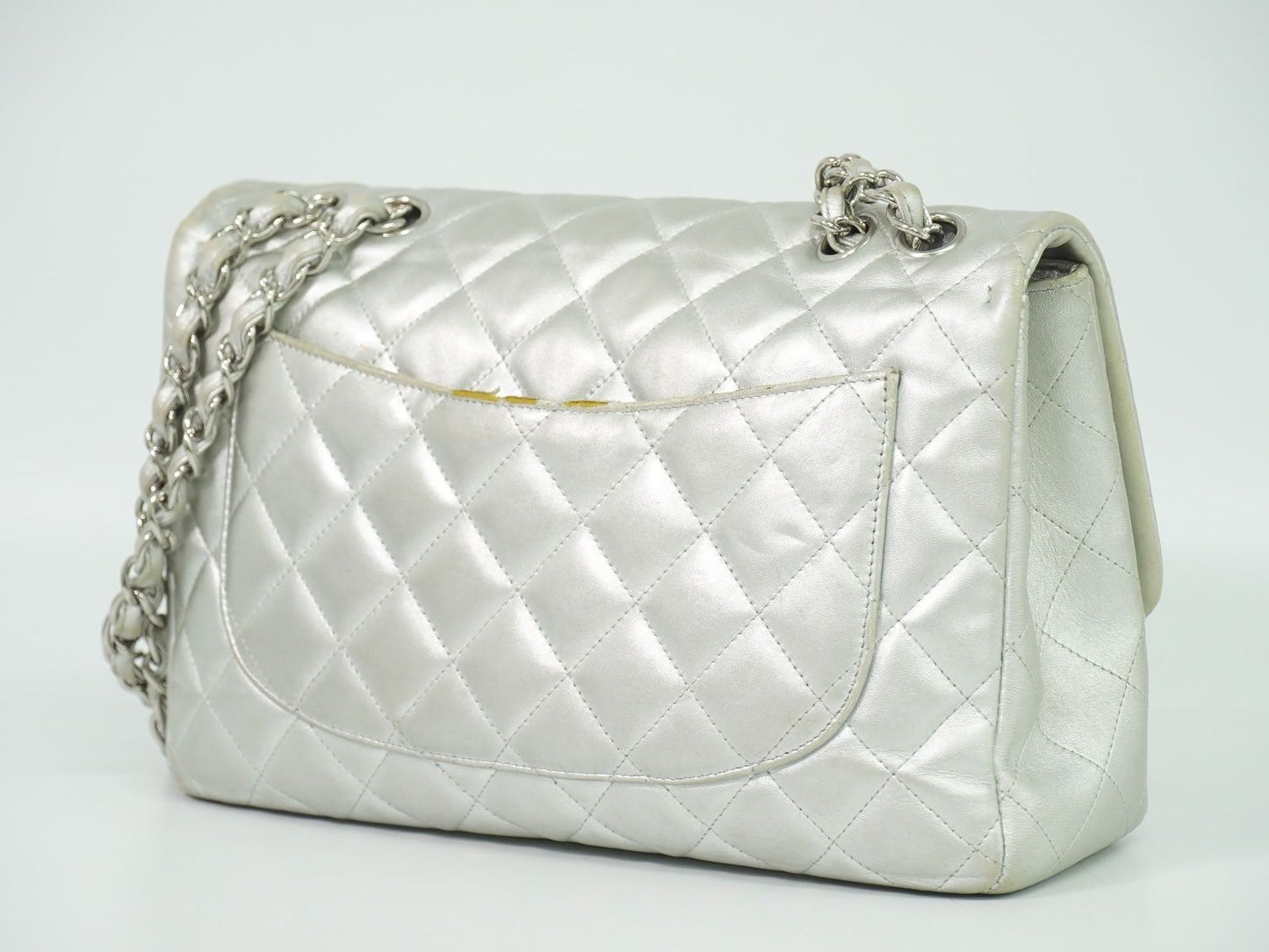 CHANEL ココマーク マトラッセ ショルダーバッグ シルバー
