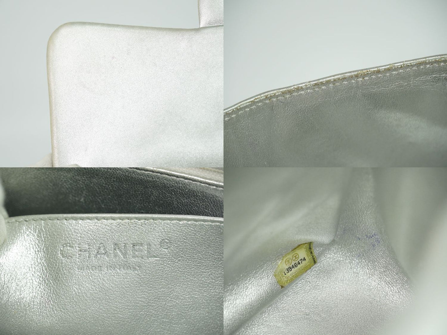 CHANEL ココマーク マトラッセ ショルダーバッグ シルバー