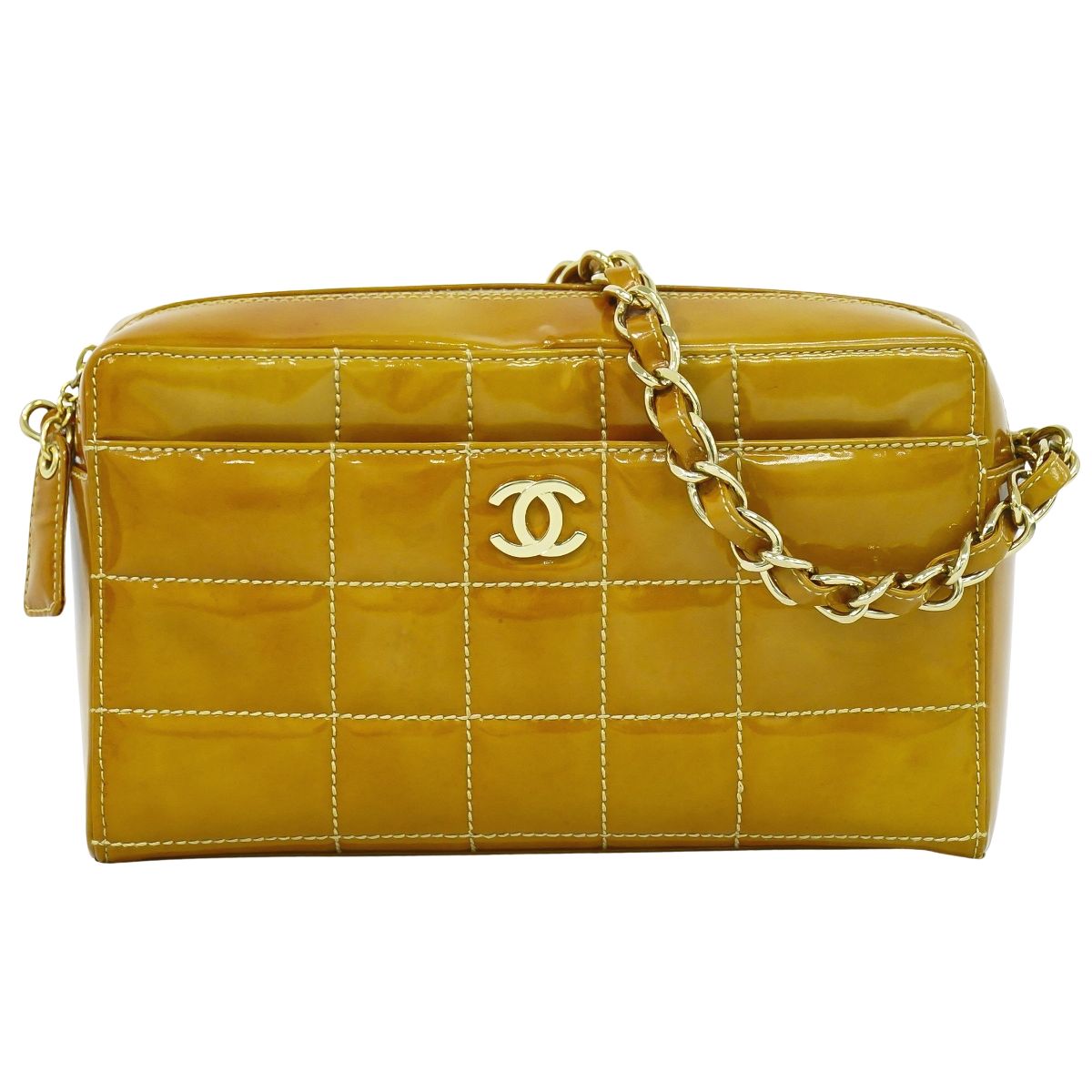 CHANEL ココマーク チョコバー ハンドバッグ ベージュ