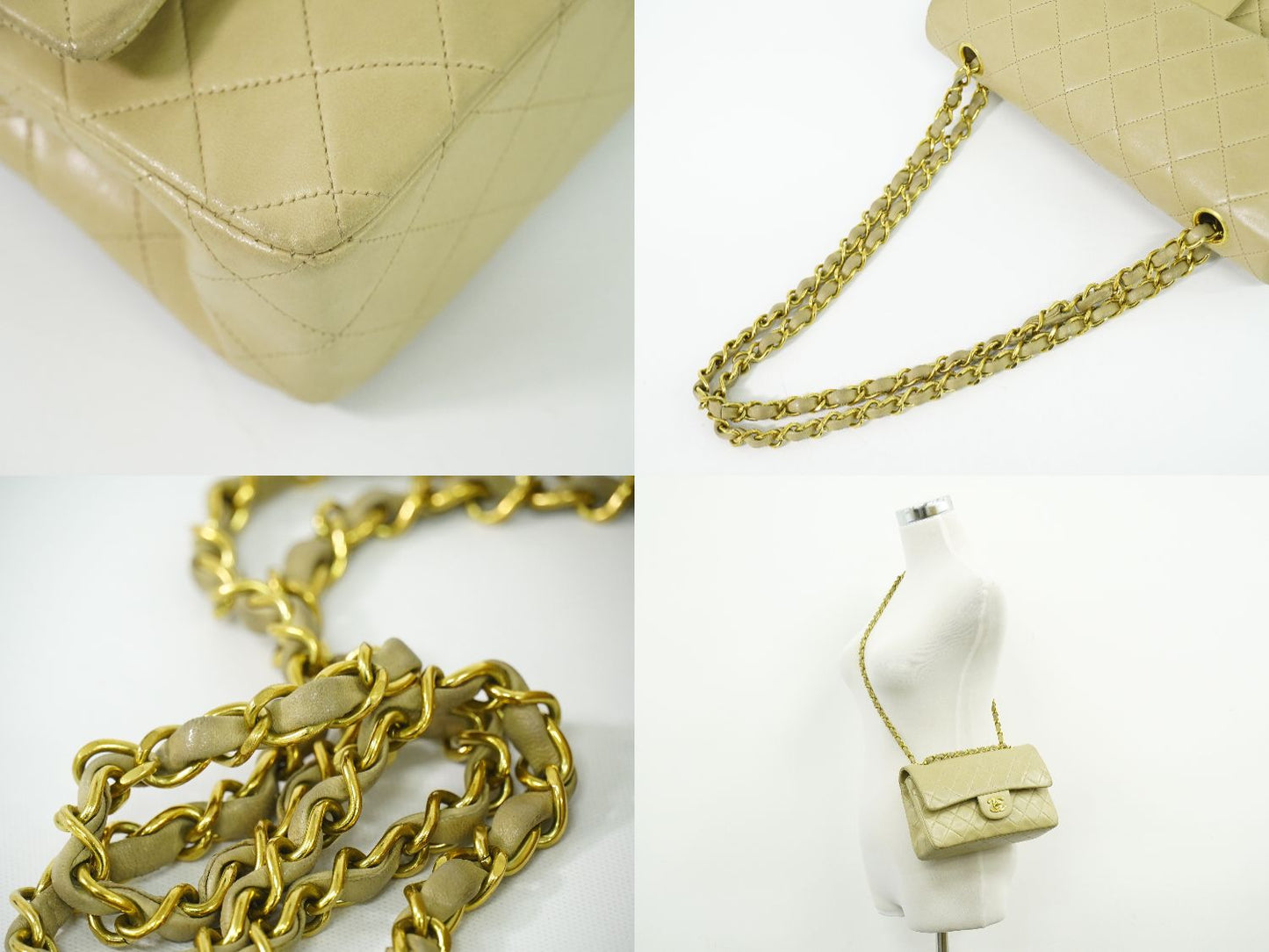 CHANEL ココマーク マトラッセ ショルダーバッグ ベージュ